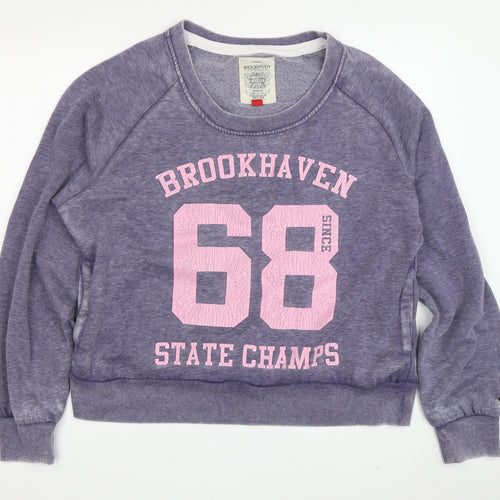 Brookhaven Women's Purple Pullover Sweatshirt, Size Unspecified