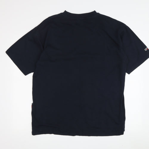 Donnay Men's Black Cotton Crew Neck T-Shirt, S