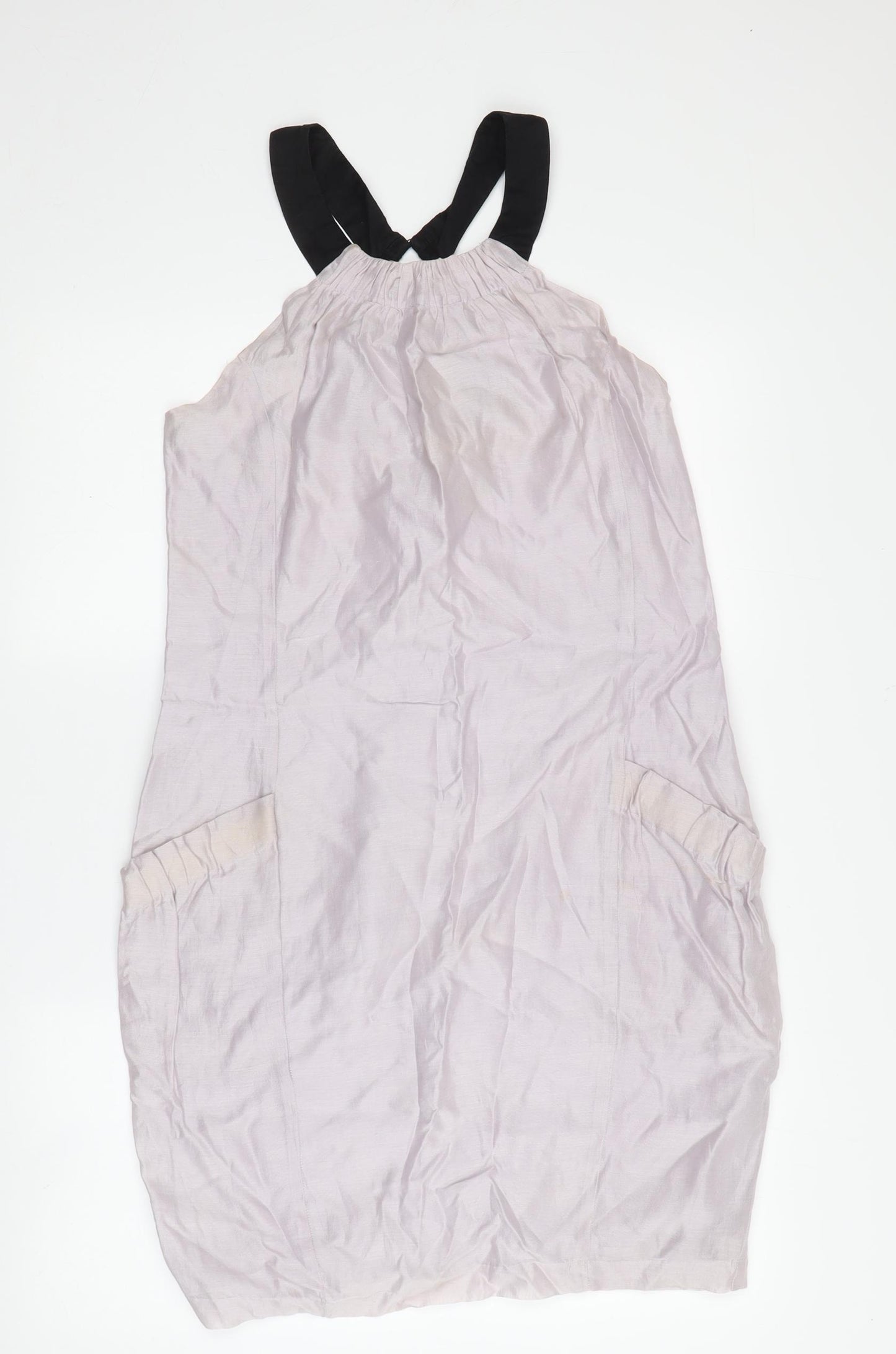 Reiss Women's Ivory Sleeveless Halter Dress Size 6