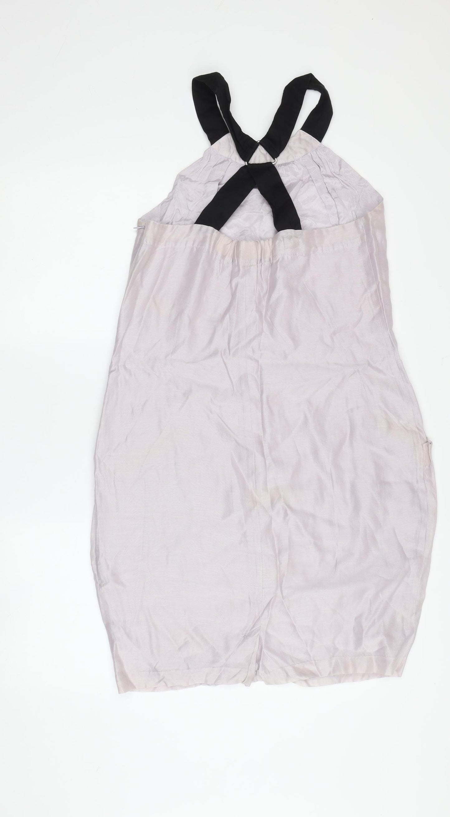 Reiss Women's Ivory Sleeveless Halter Dress Size 6