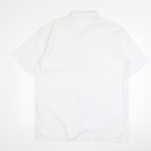 Lonsdale Men's White Medium Button-Up Summer Shirt