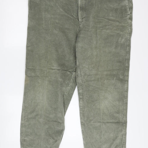 Marks and Spencer Men's Green Chino Trousers - Size L