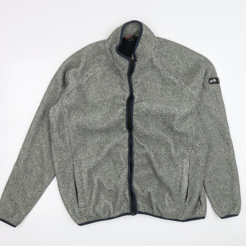 Trespass Men's Grey Wool Jacket L Full Zip Casual