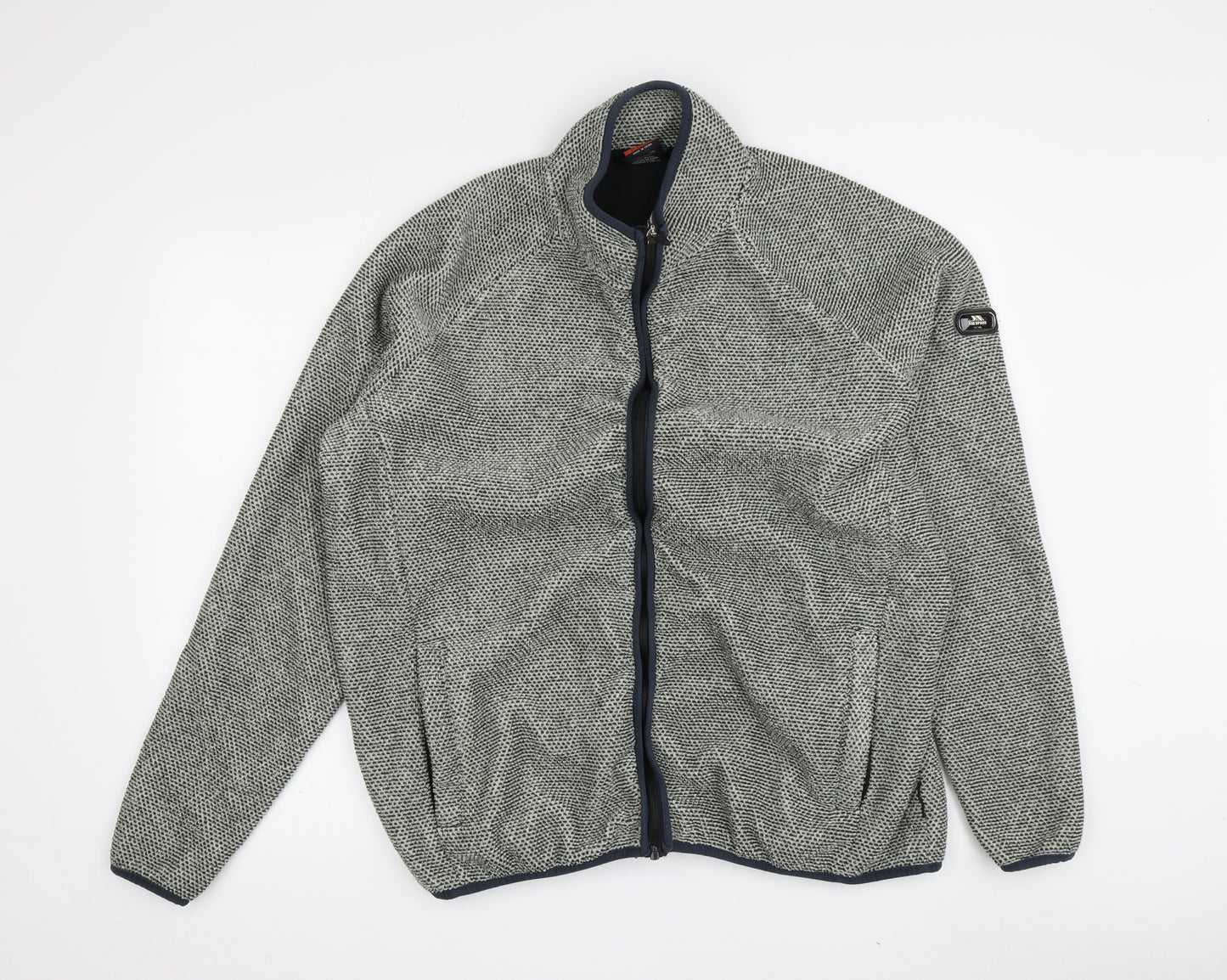 Trespass Men's Grey Wool Jacket L Full Zip Casual