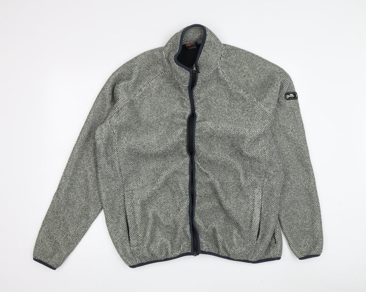 Trespass Men's Grey Wool Jacket L Full Zip Casual