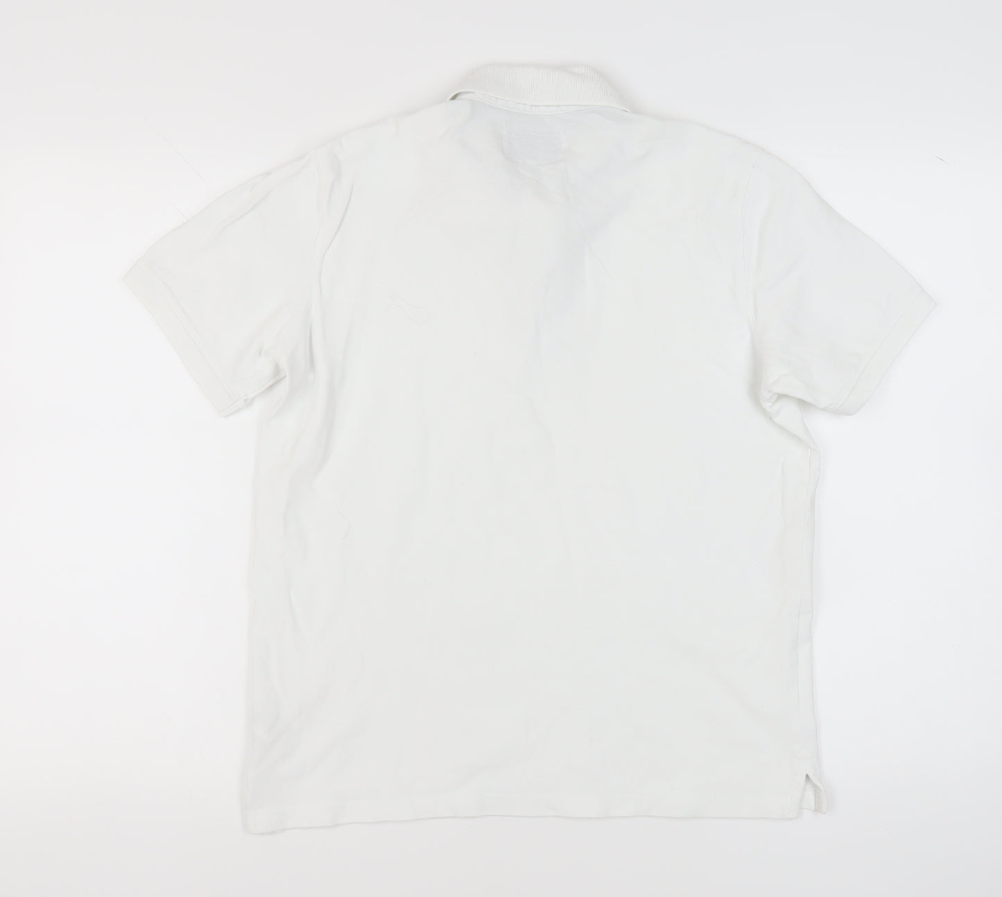 Jack Wills Men's White Polo Shirt - Size S, Classic Style