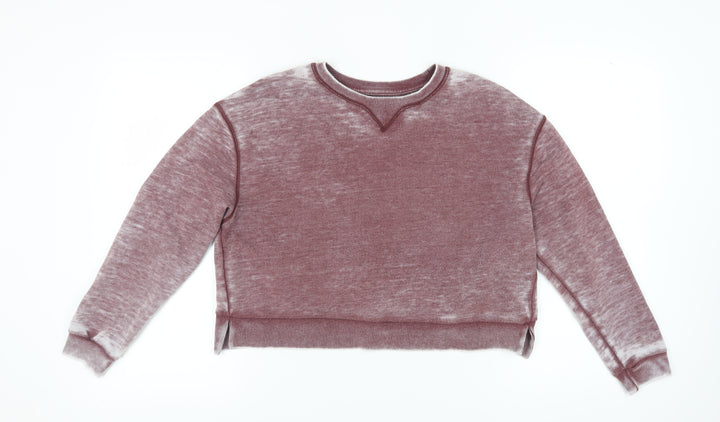 Pull & Bear Teen Red Pullover Sweatshirt - M