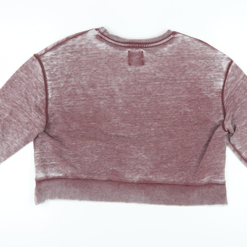 Pull & Bear Teen Red Pullover Sweatshirt - M