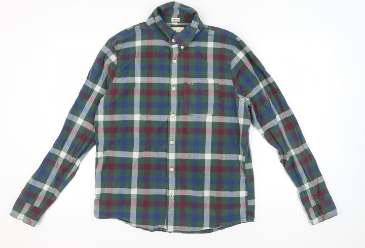 Hollister Men's Multicoloured Plaid Shirt XL