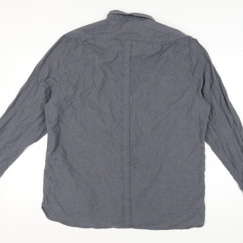 Racing Green Men's Blue 2XL Long Sleeve Button-Up Shirt