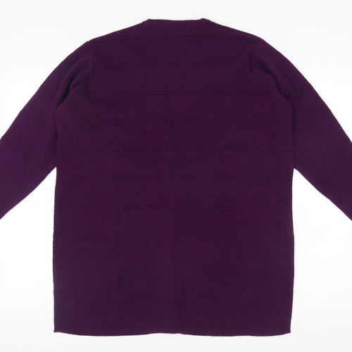 Style by EWM Women's Purple Cardigan XL Plus Size