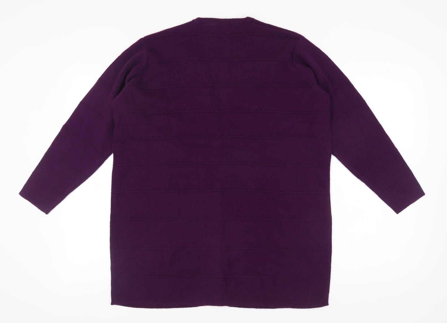 Style by EWM Women's Purple Cardigan XL Plus Size