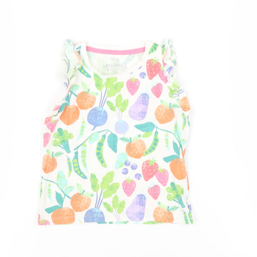 Marks and Spencer Girls' Multicoloured Tank Top, 2-3 Years