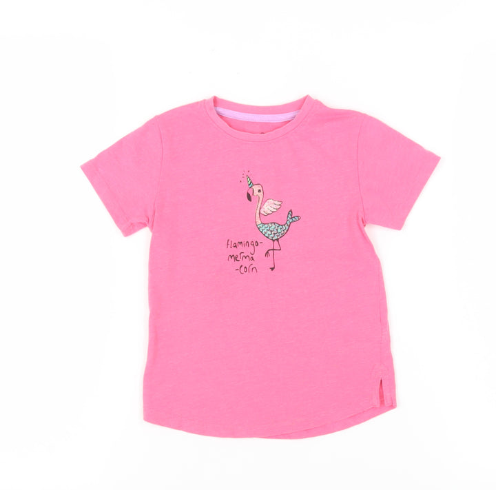 Next Girls Pink Graphic T-Shirt, 2-3 Years, Casual Fun