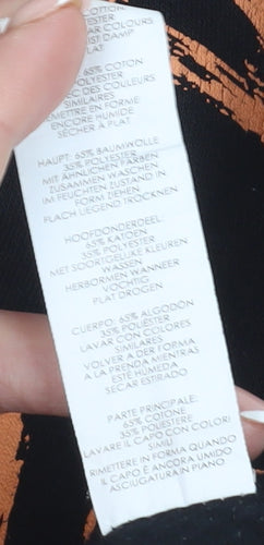 Boohoo Women's Black Graphic Print Pullover Hoodie S