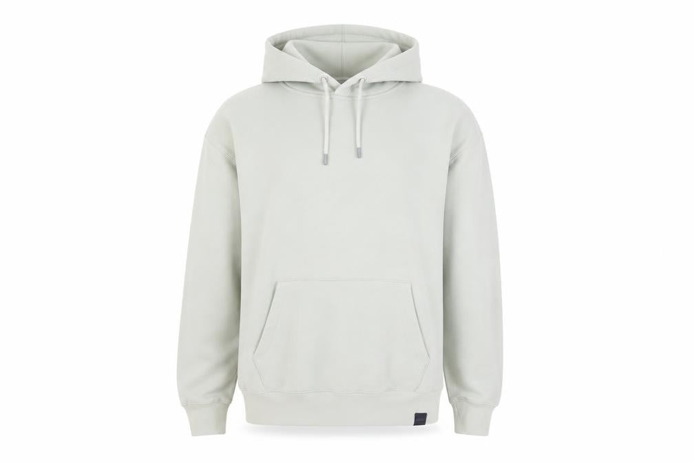 Front view of Pull&Bear Men's Green Pullover Hoodie S