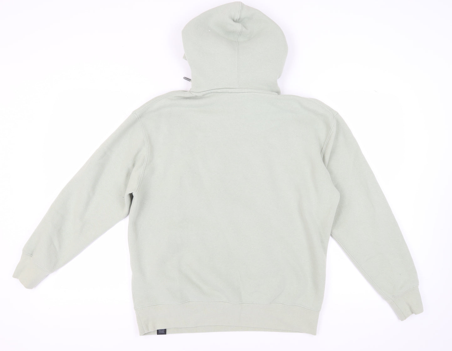Pull&Bear Men's Green Pullover Hoodie S