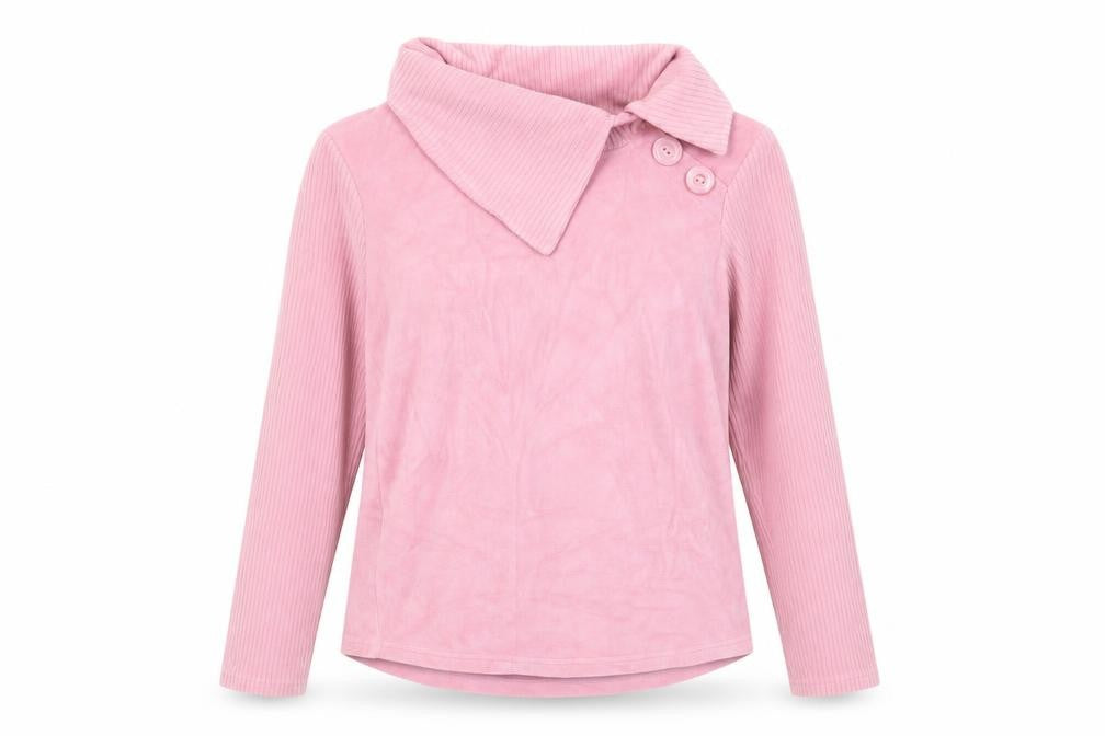 Front view of Marks & Spencer Women's Pink Pullover Sweatshirt S