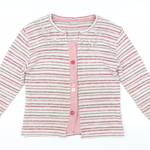 M&S Women's XL Multicoloured Striped Cardigan