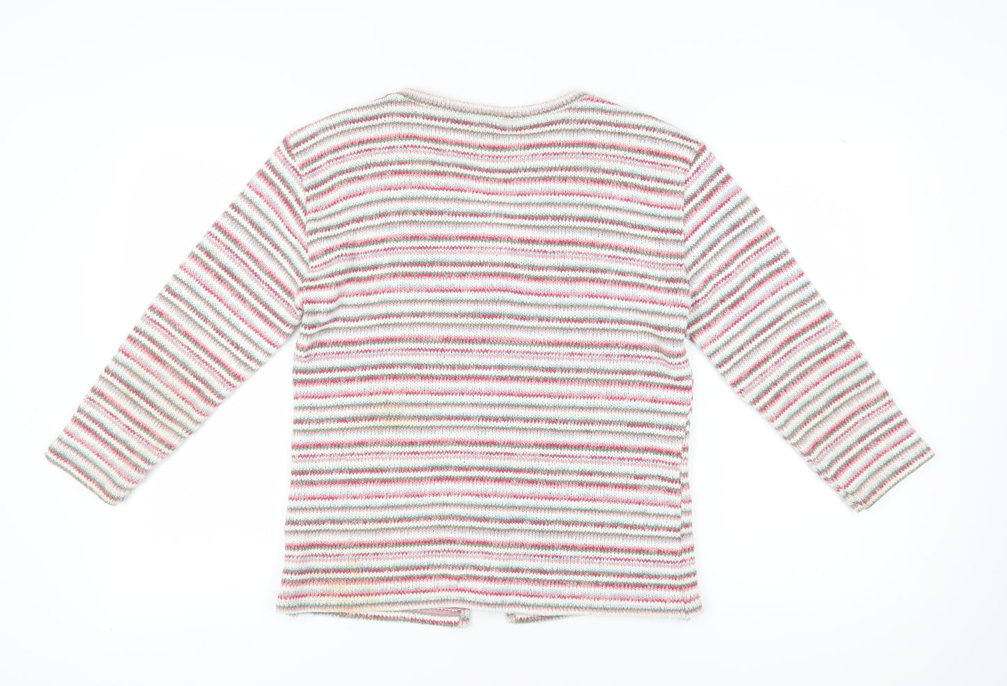 M&S Women's XL Multicoloured Striped Cardigan