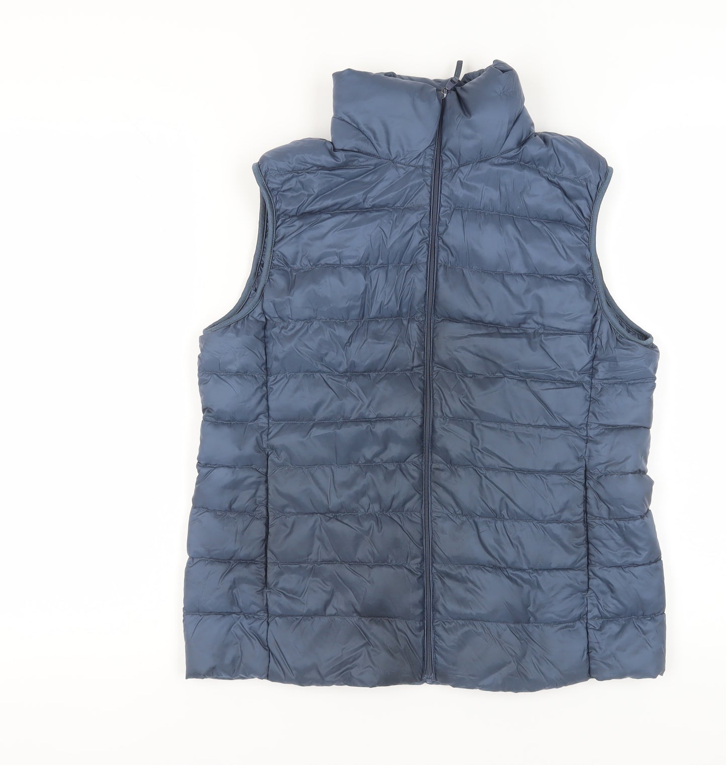 Uniqlo Blue Unisex Waistcoat, L, Water Resistant
