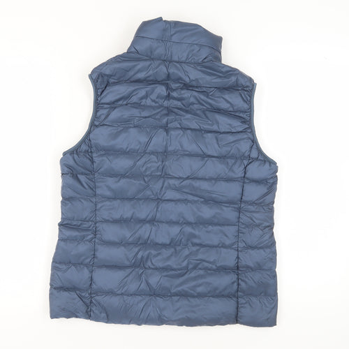 Uniqlo Blue Unisex Waistcoat, L, Water Resistant