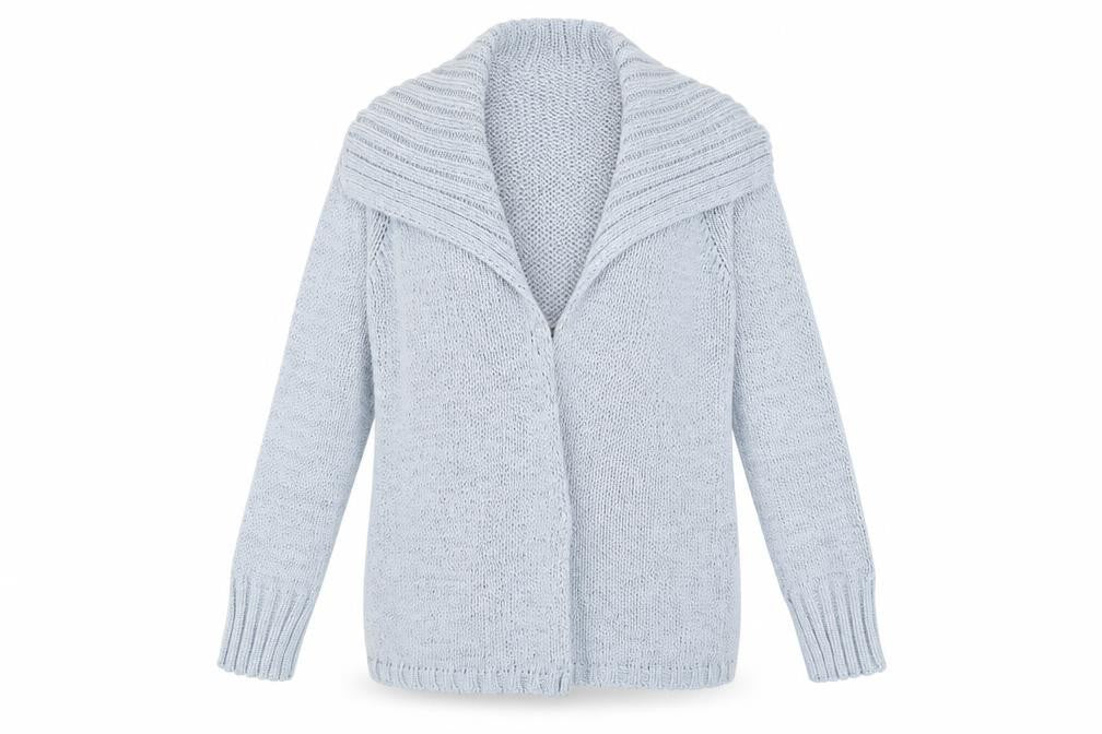 Front view of Marks & Spencer Women's Blue Cardigan M
