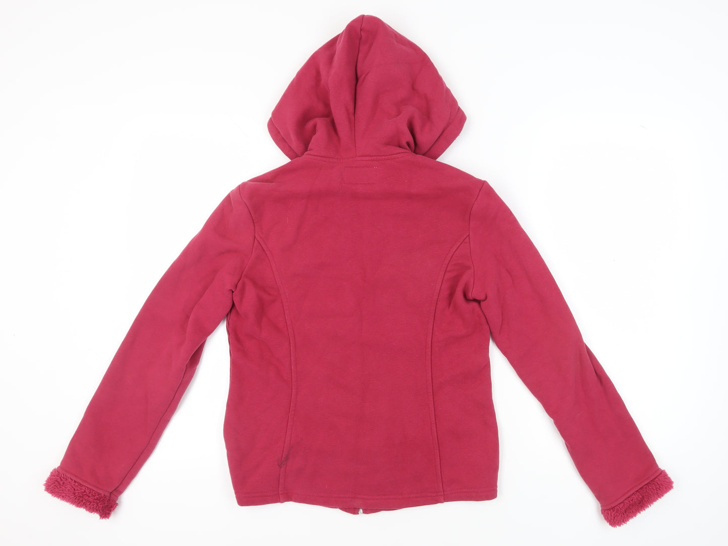 Per Una Women's Red Full Zip Hoodie Size M - Cosy Style
