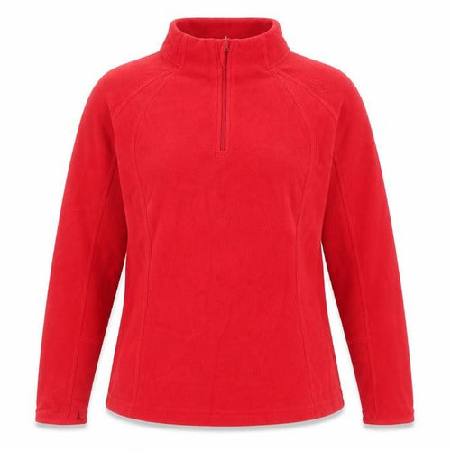 Quechua Unisex Red Fleece Sweatshirt Size 12, Warm Casual