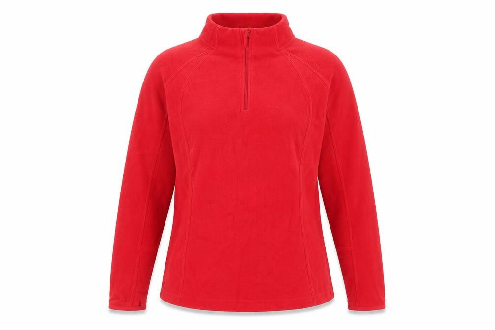 Quechua Unisex Red Fleece Sweatshirt Size 12, Warm Casual