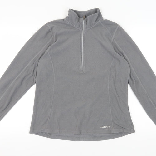 Donnay Women's Grey Fleece Pullover Sweatshirt Size 14