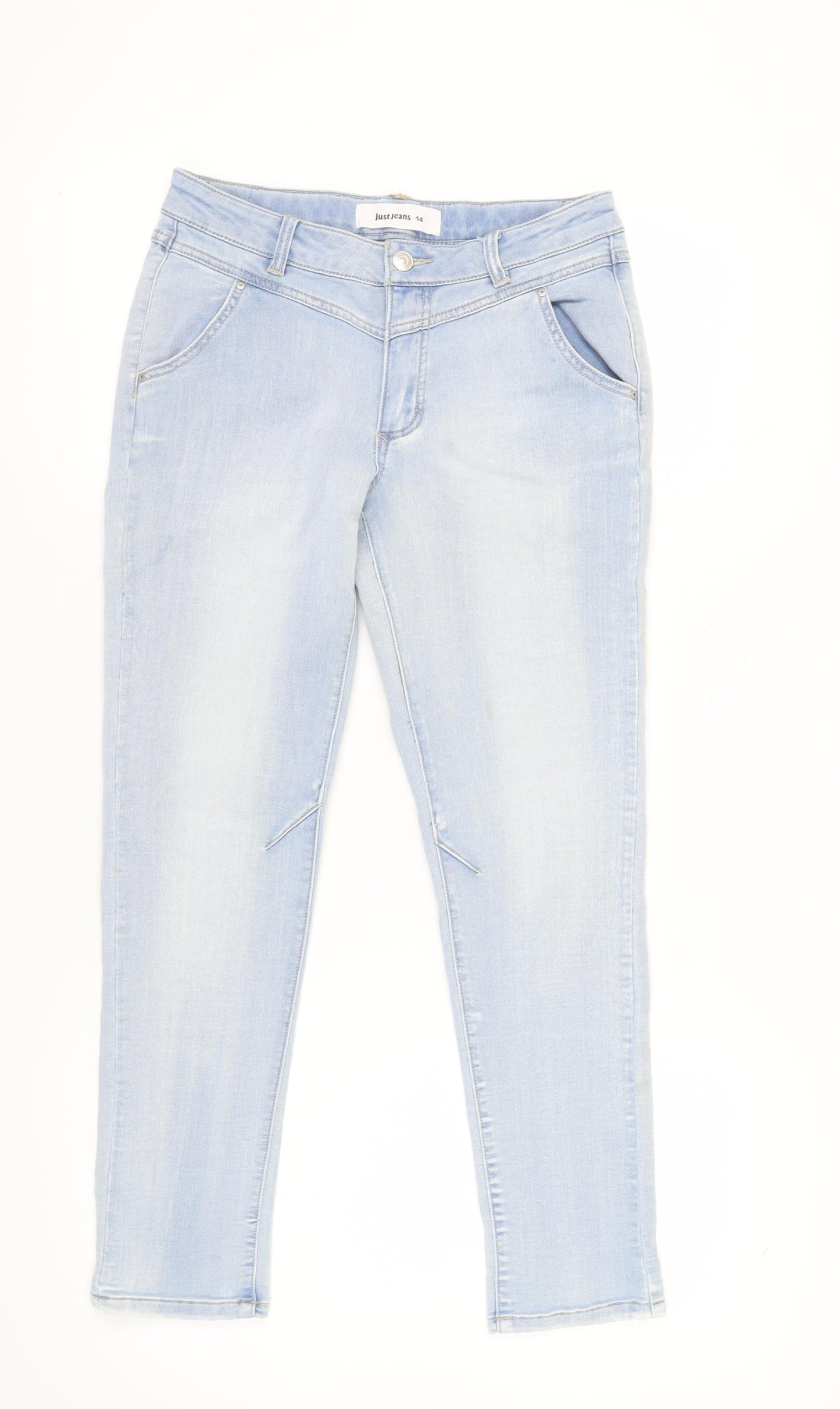 Just Jeans Women's Blue Ankle Denim Jeans Size 14