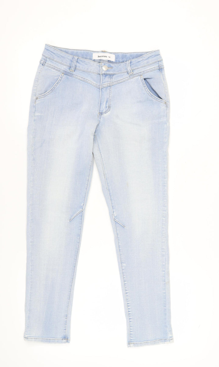 Just Jeans Women's Blue Ankle Denim Jeans Size 14
