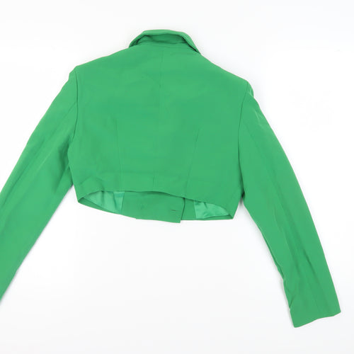 Aria Cove Women’s Green Cropped Suit Jacket, UK 10