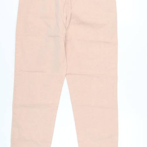 Marks and Spencer Men's Pink Chino Trousers Size 12