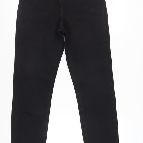 George Women’s Black Straight Jeans, Size 12, Regular Fit