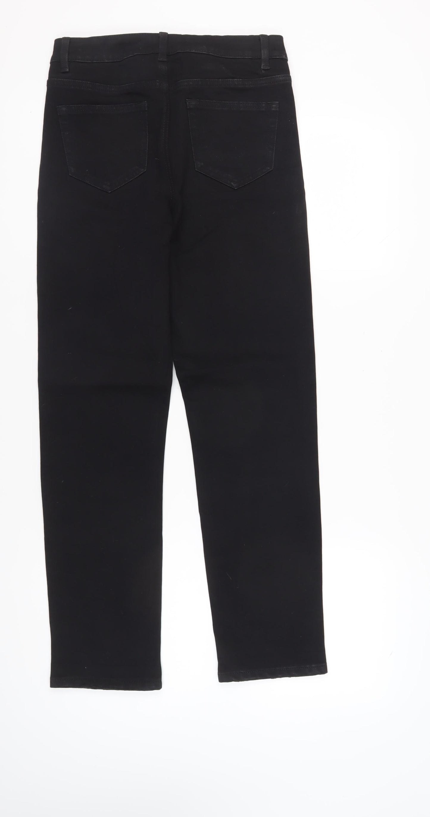 George Women’s Black Straight Jeans, Size 12, Regular Fit