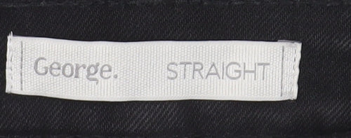 George Women’s Black Straight Jeans, Size 12, Regular Fit
