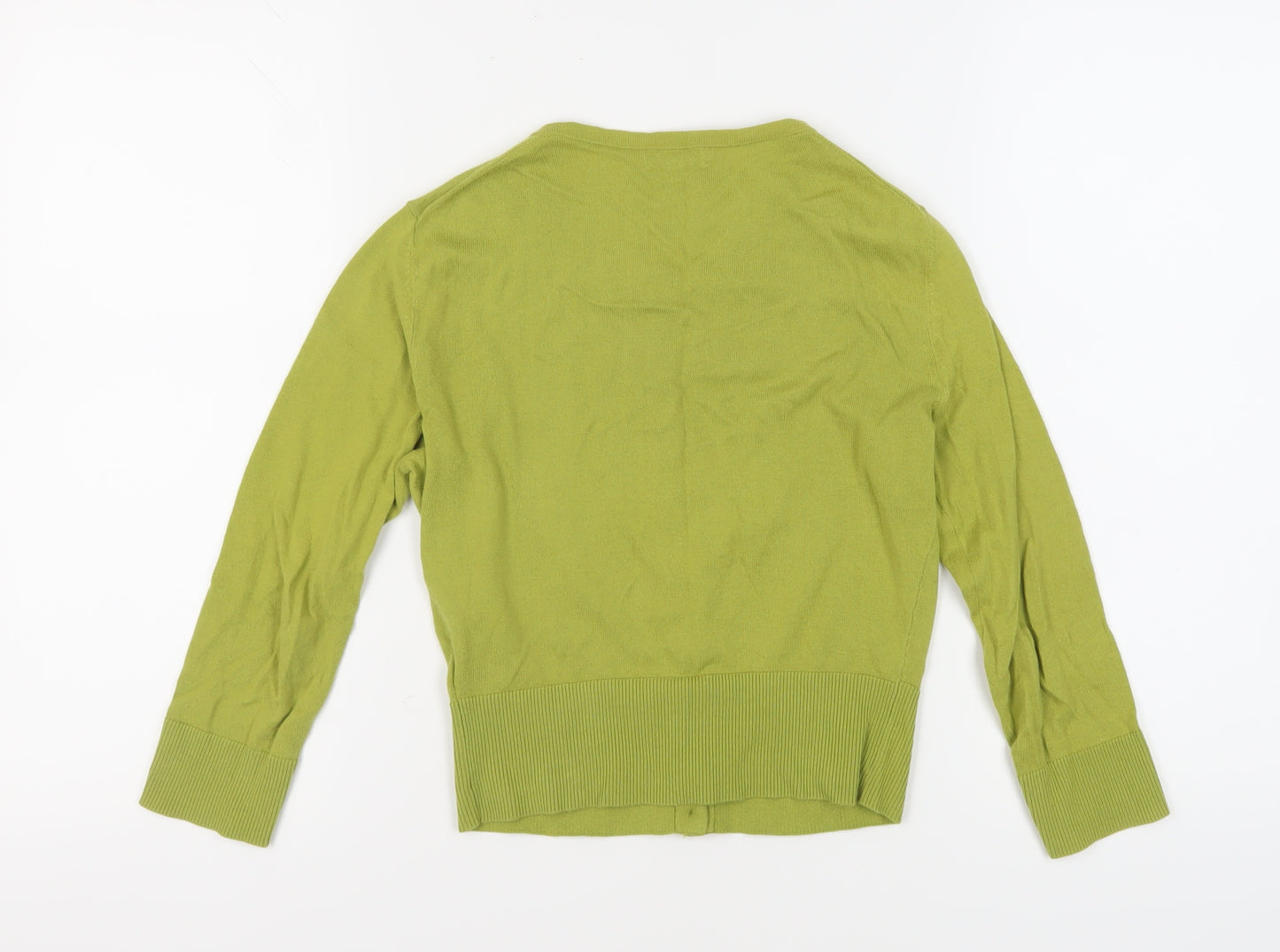 Hobbs Women's Green XS Cardigan - Buttoned Long Sleeve