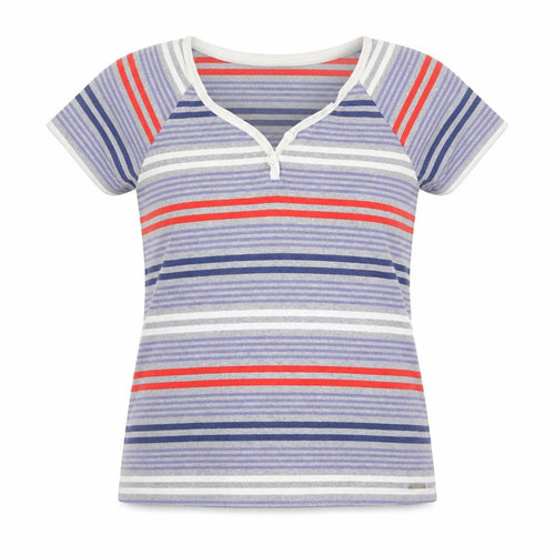 Mat de Misaine Women's Multicoloured Striped T-Shirt Size 12
