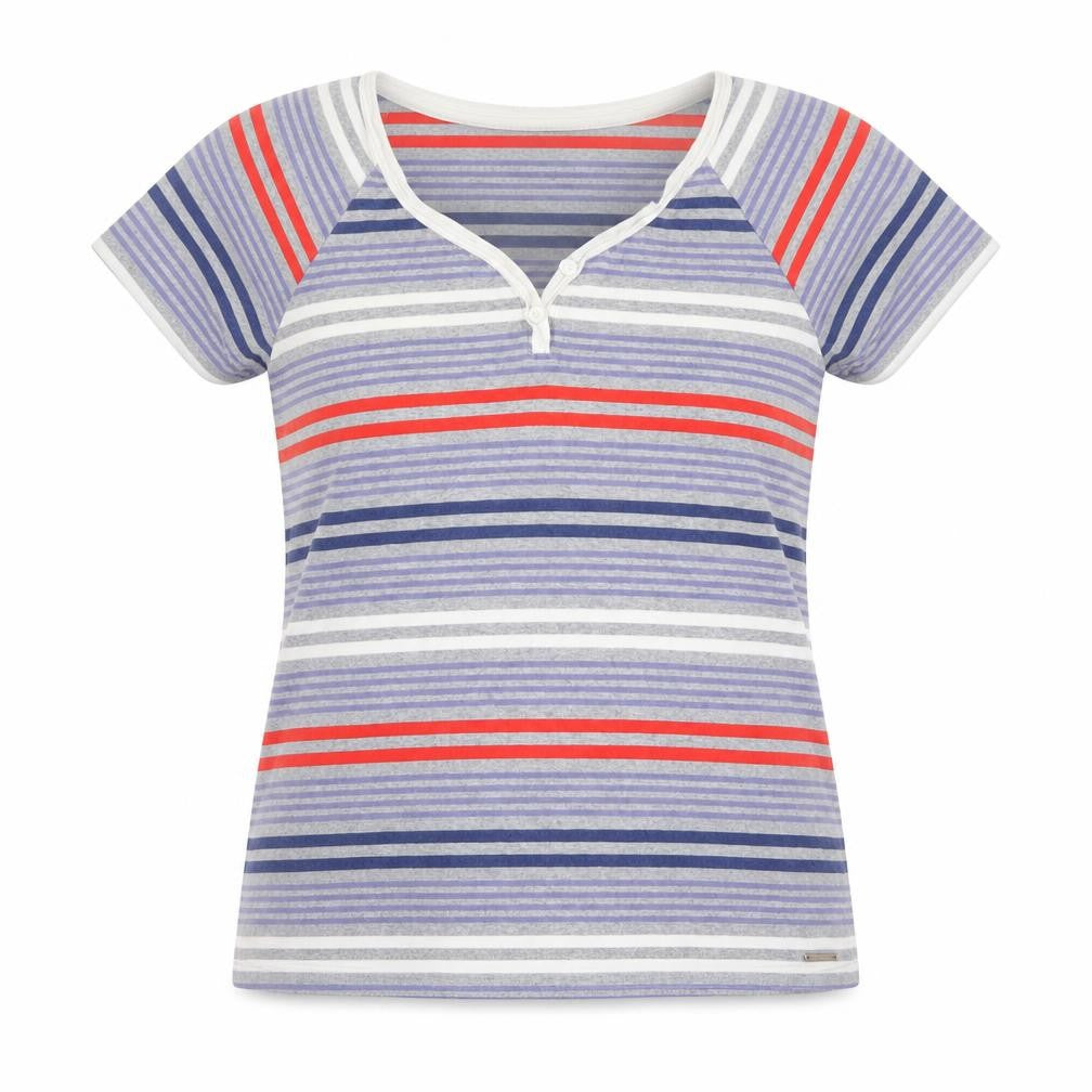 Mat de Misaine Women's Multicoloured Striped T-Shirt Size 12