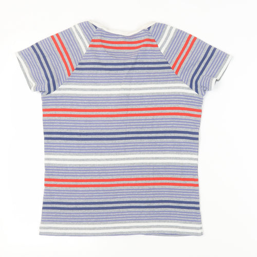 Mat de Misaine Women's Multicoloured Striped T-Shirt Size 12