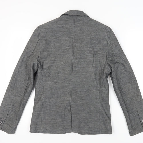 H&M Grey Men's Blazer, Size 36, Regular Fit