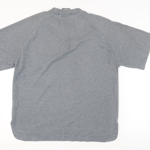 Karrimor Men's Grey Striped T-Shirt V-Neck Size L