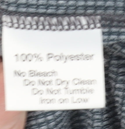 Karrimor Men's Grey Striped T-Shirt V-Neck Size L