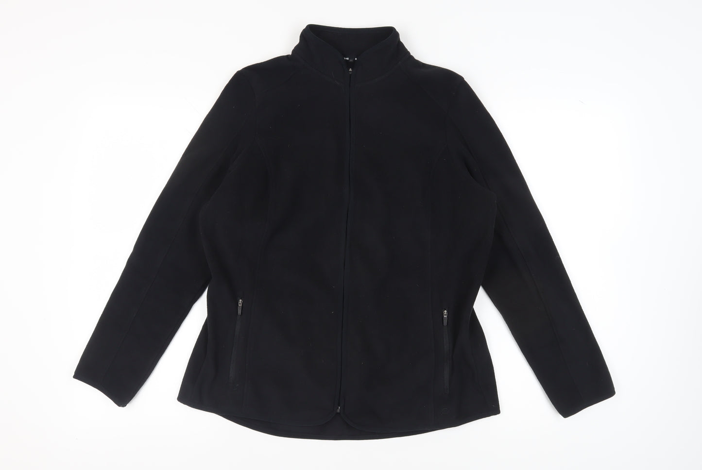 Marks and Spencer Women's Black Fleece Jacket, Size 14
