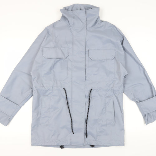 H&M Men's Grey Anorak Jacket XS Stand-Up Collar
