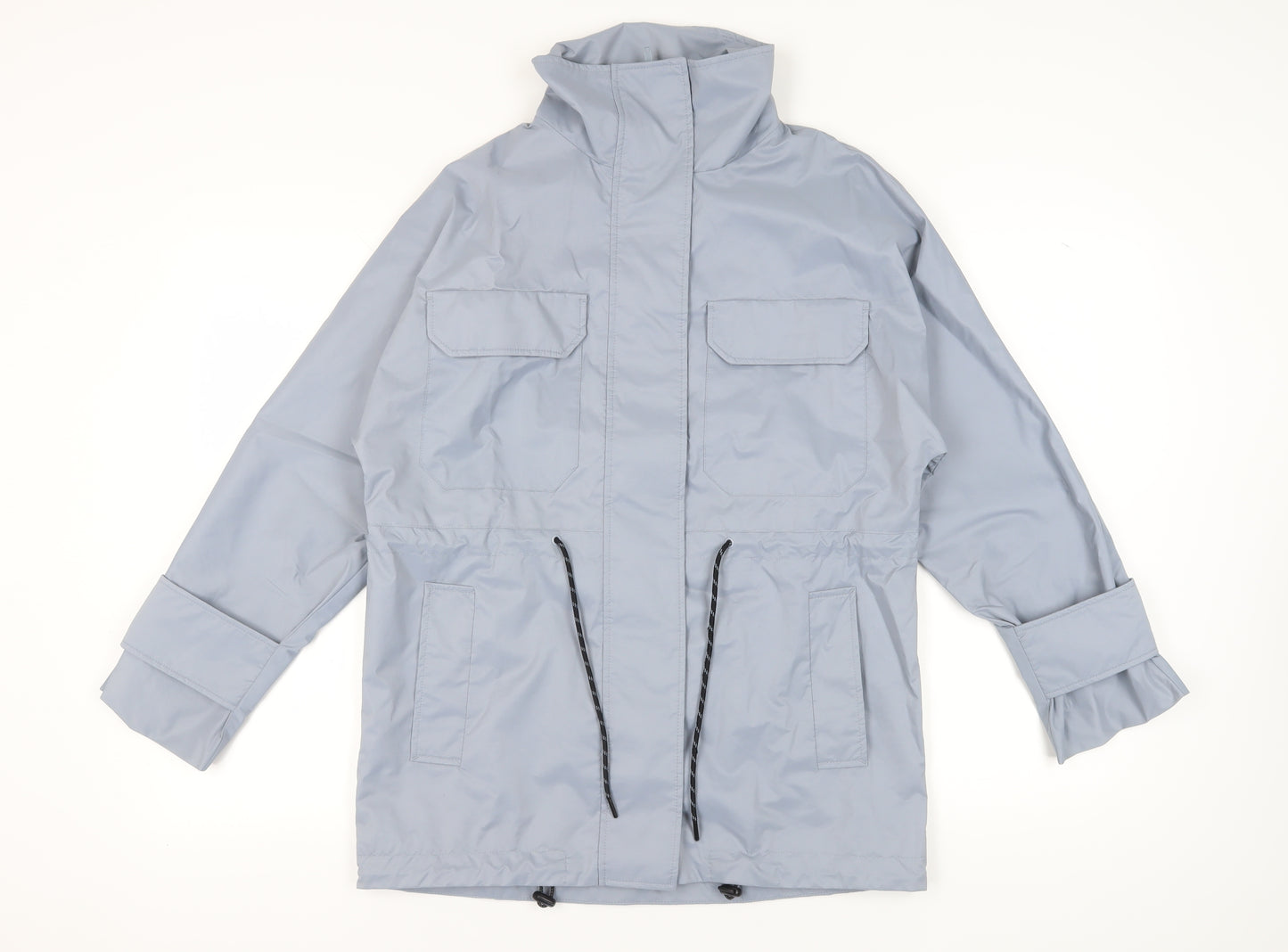 H&M Men's Grey Anorak Jacket XS Stand-Up Collar