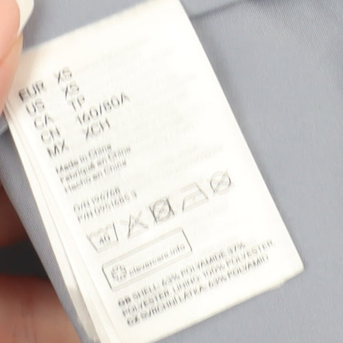 H&M Men's Grey Anorak Jacket XS Stand-Up Collar