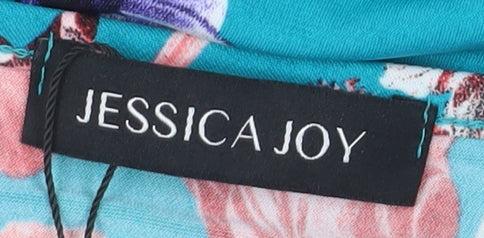 Jessica Joy Women's Multicoloured Wrap Dress Size 14